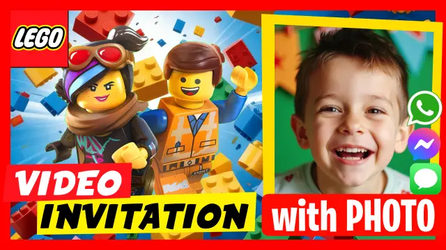Lego Birthday Party Video Invitation