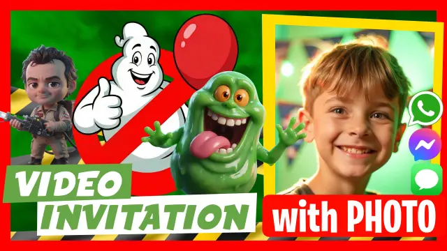 Make Video Invitation Ghostbusters