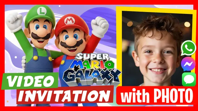 Make Video Invitation Mario Bros