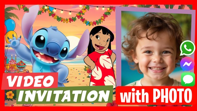 WhatsApp Invitation Lilo & Stitch Talk