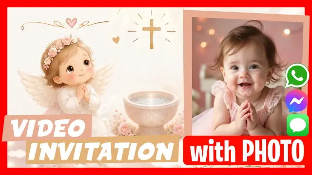 Christening Video Invitation