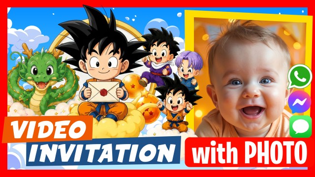 WhatsApp Einladung Dragon Ball Baby