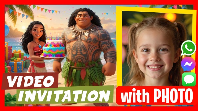 WhatsApp Invitation Moana Speaks