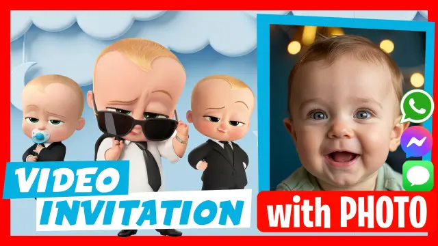 Make Video Invitation The Boss Baby