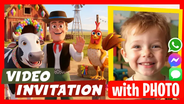 Make Video Invitation Bartolito y La Vaca Lola