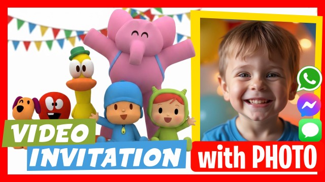 WhatsApp Invitation Pocoyo Party