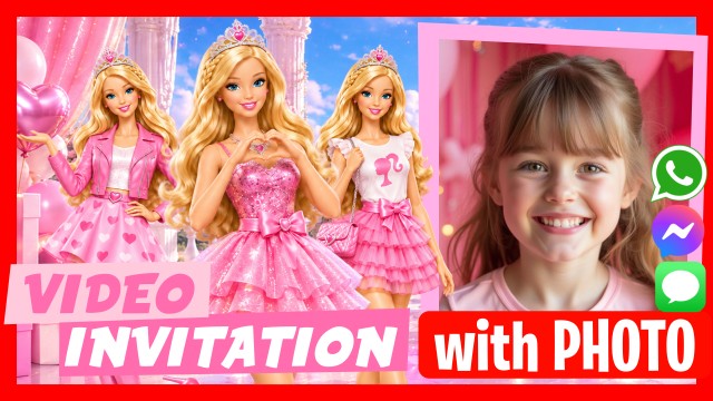 WhatsApp Invitation Barbie Speaks