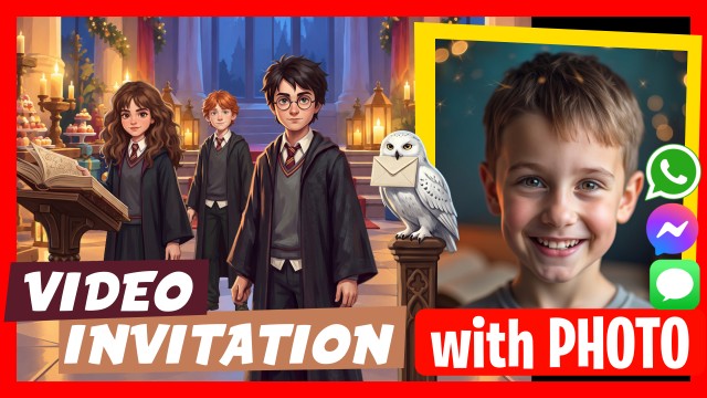 WhatsApp Invitation Harry Potter Speaks