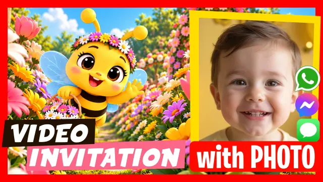 Make Video Invitation Little Bee