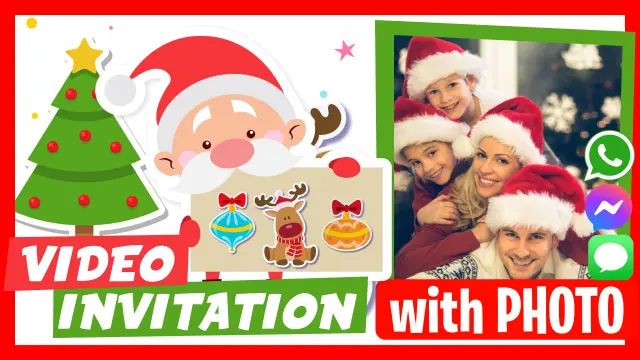 Personalized Christmas Video Invitation