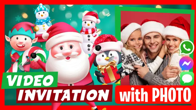 Make Video Invitation Christmas New Year