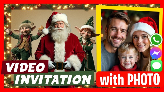 WhatsApp Einladung Weihnachten oder Weihnachtsgruss