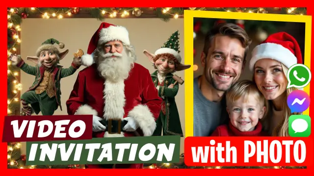 Christmas Video Invitation or Christmas Greeting