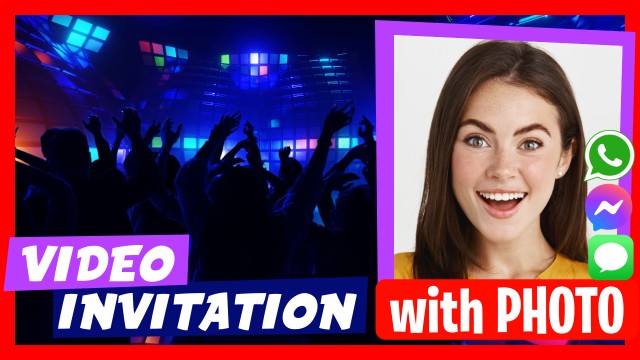WhatsApp Einladung Neon Glow Party