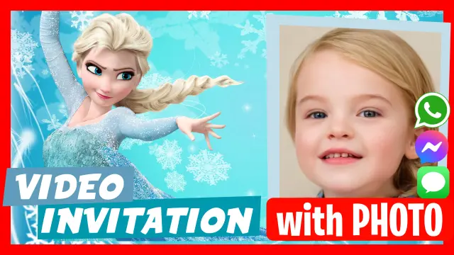 Frozen Birthday Video Invitation