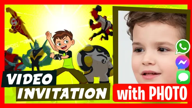 Ben 10 - Discover our personalized video invitations.