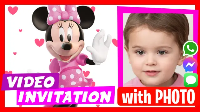 Minnie Birthday Video Invitation