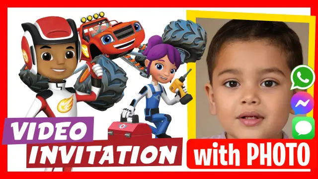 Blaze and the Monster Machines - Discover our personalized video invitations.