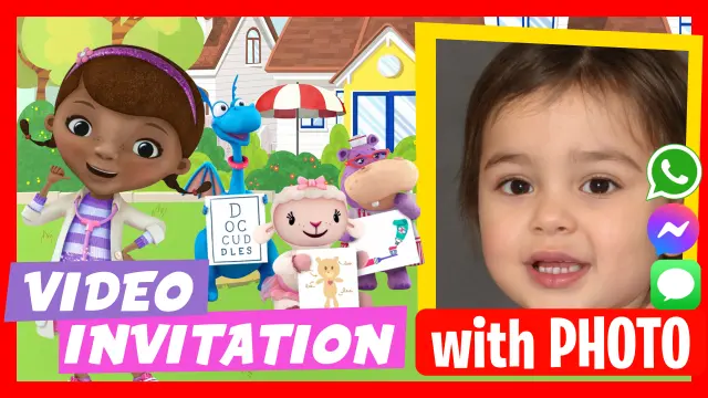 Doc McStuffins - Discover our personalized video invitations.