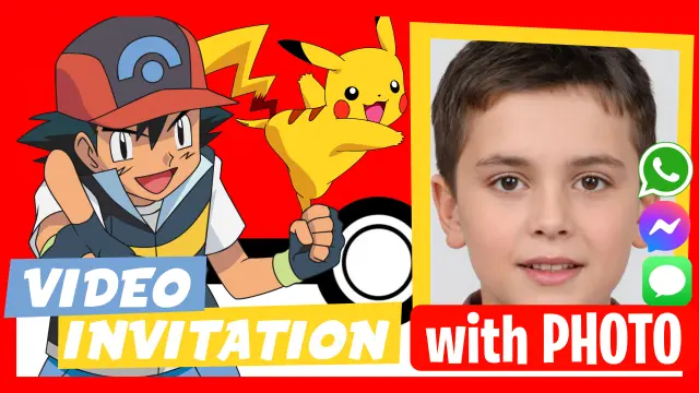 Pokemon Birthday Video Invitation