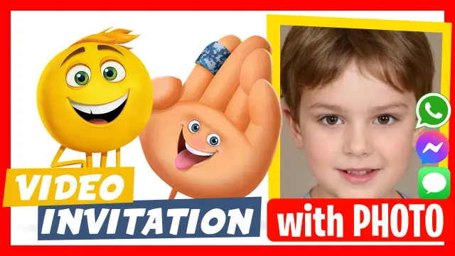 Emojis Party - Discover our personalized video invitations.