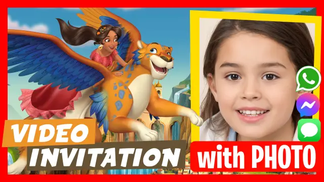 Elena of Avalor - Discover our personalized video invitations.
