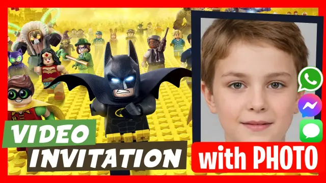 Lego Batman Birthday Video Invitation