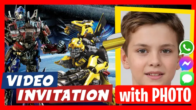 Transformers Birthday Video Invitation
