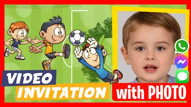 Football Birthday Party Invitation Video