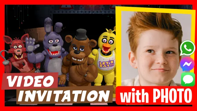 Five Nights at Freddy's Birthday Video Invitation