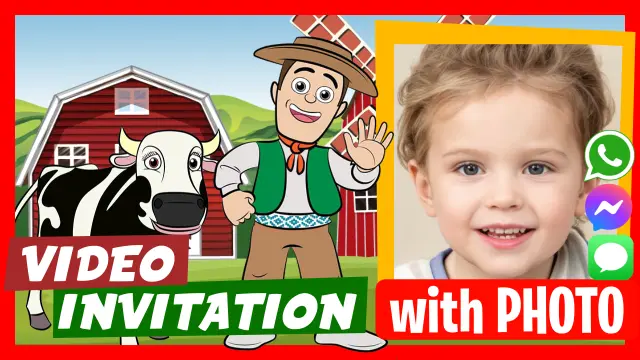 La Vaca Lola de la Granja de Zenon Birthday Video Invitation