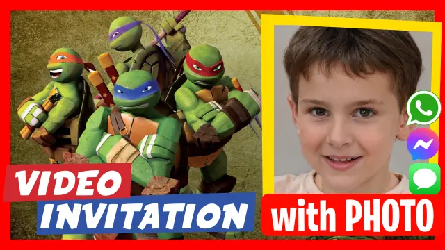 TMNT Birthday Video Invitation