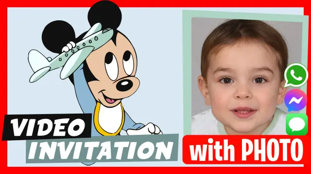 Mickey Baby Video Invitation