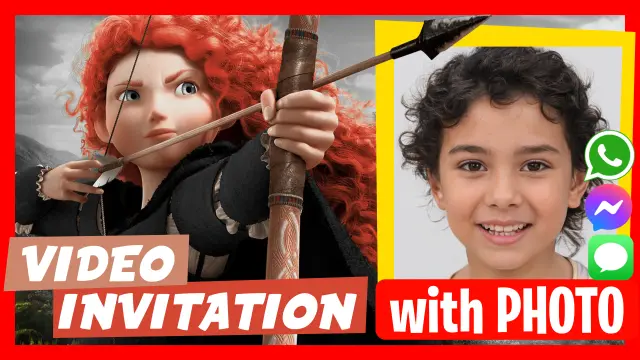 Merida Brave Video Invitation