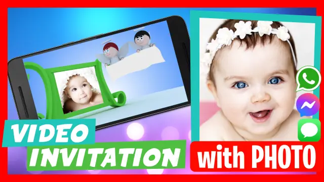 Personalized Baptism Video Invitation
