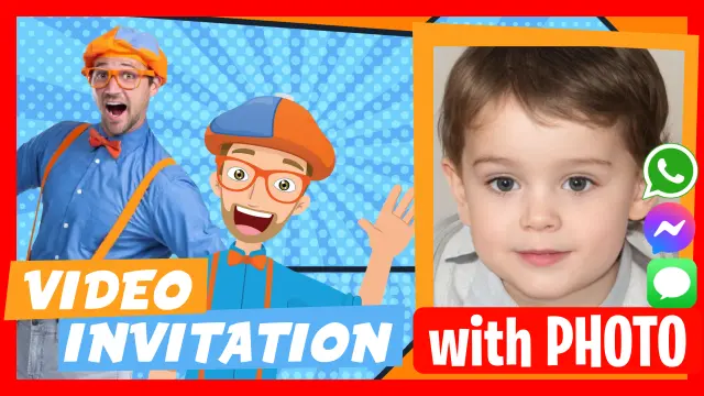 Blippi - Discover our personalized video invitations.