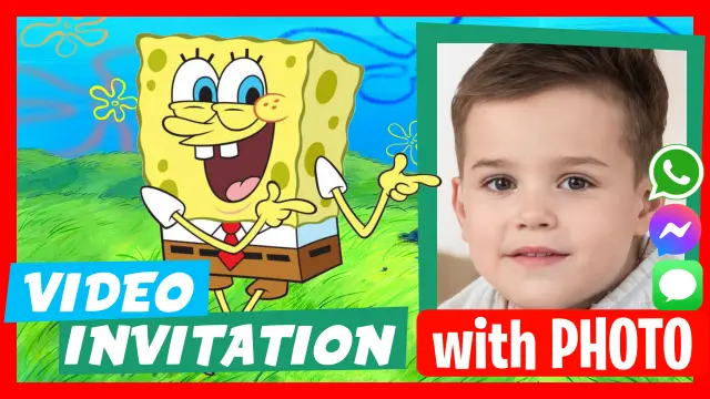 SpongeBob SquarePants Birthday Video Invitation