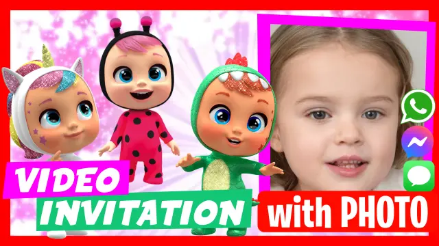 Cry Babies - Discover our personalized video invitations.