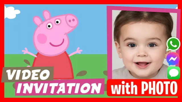 Make Video Invitation Peppa Pig