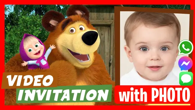 Masha Birthday Video Invitation