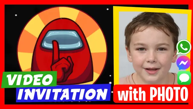 Among Us Kids - Discover our personalized video invitations.
