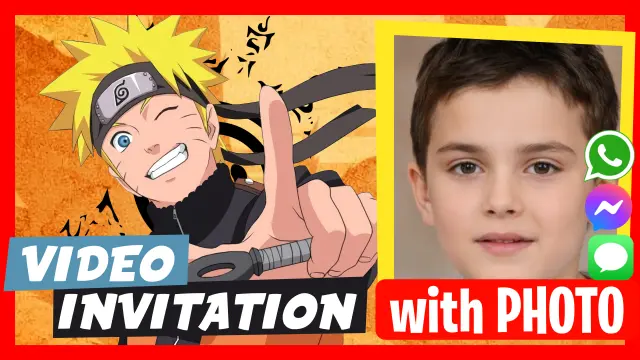 Naruto - Discover our personalized video invitations.