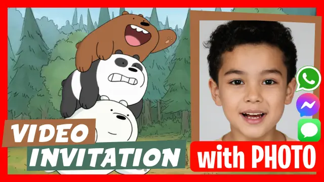 We Bare Bears - Discover our personalized video invitations.