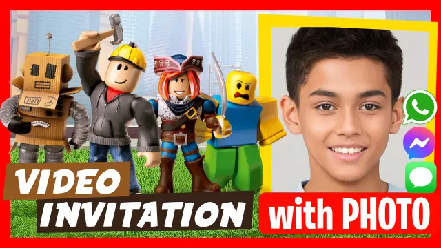 Roblox Birthday Video Invitation