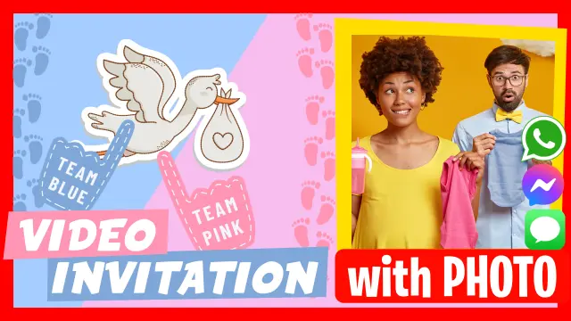 Gender Reveal Video Invitation