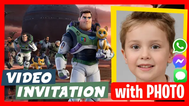 Personalized Buzz Lightyear Birthday Video Invitation