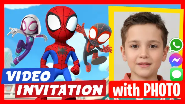 spidey Birthday Video Invitation