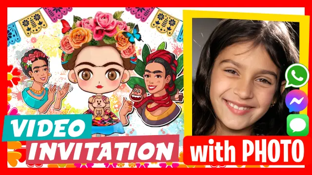 Frida Kahlo - Discover our personalized video invitations.