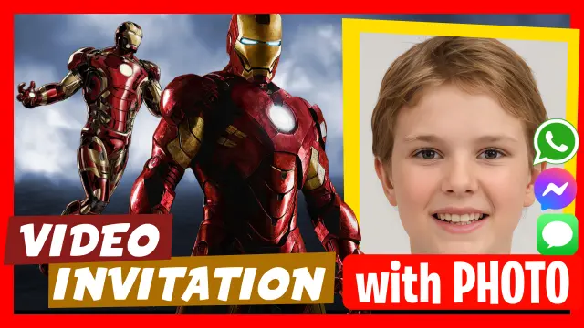 Iron Man Birthday Party Video Invitation