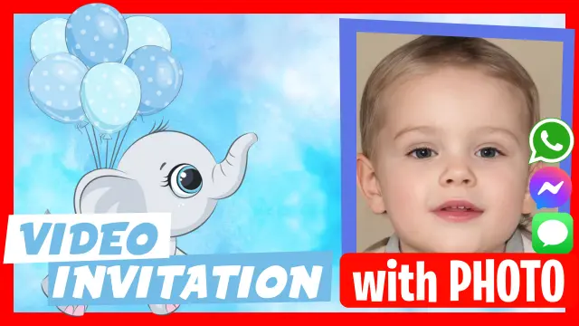 Elephant - Discover our personalized video invitations.